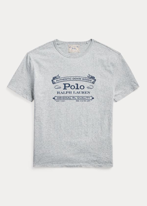 Men's Polo Ralph Lauren Classic Fit Graphic T Shirts | 294583KBI